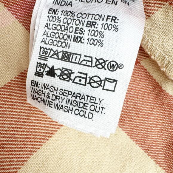 Roxy Let It Go Flannel Long Sleeve Button Up Shirt Boyfriend Fit Size XS NWT - Picture 10 of 12